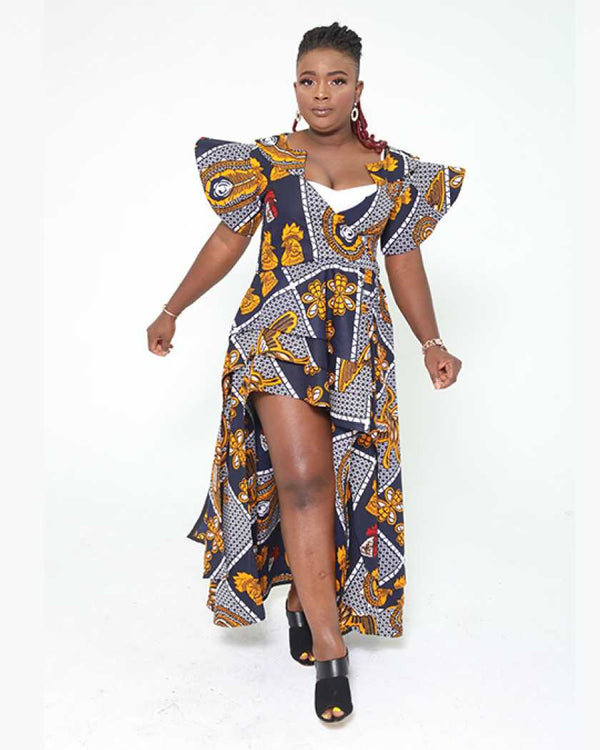 African Print Orente Dress