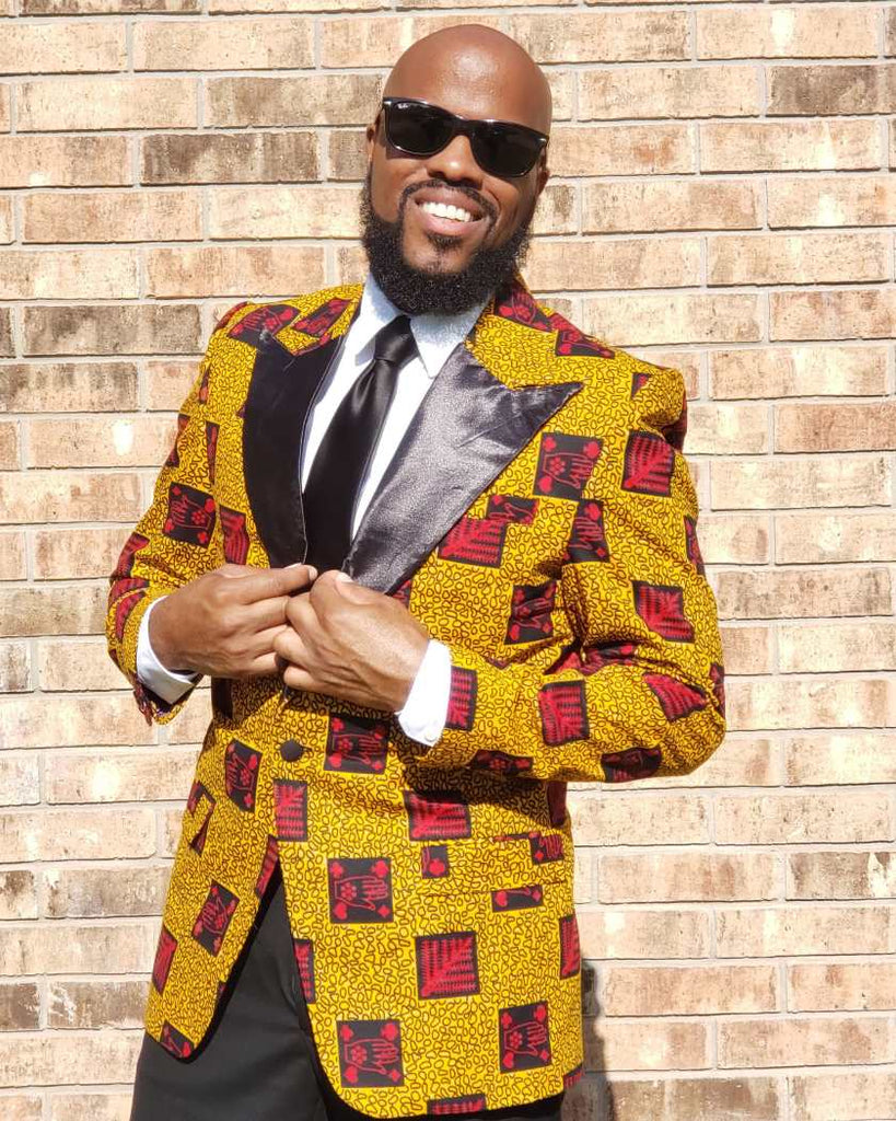 African Print Ayo Blazer Men’s