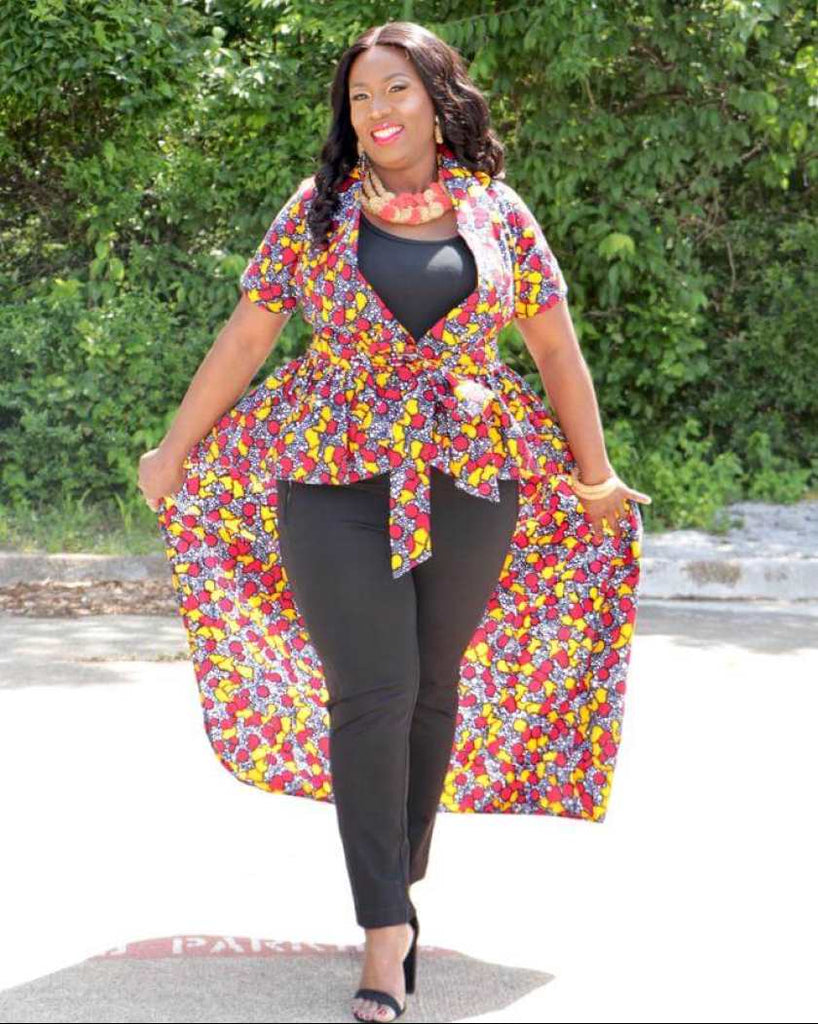 African Print Kevwe High-low Dress