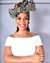 African Print Multi Color Head Wrap