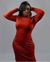 Nnena long Sleeve Midi Sweater Dress